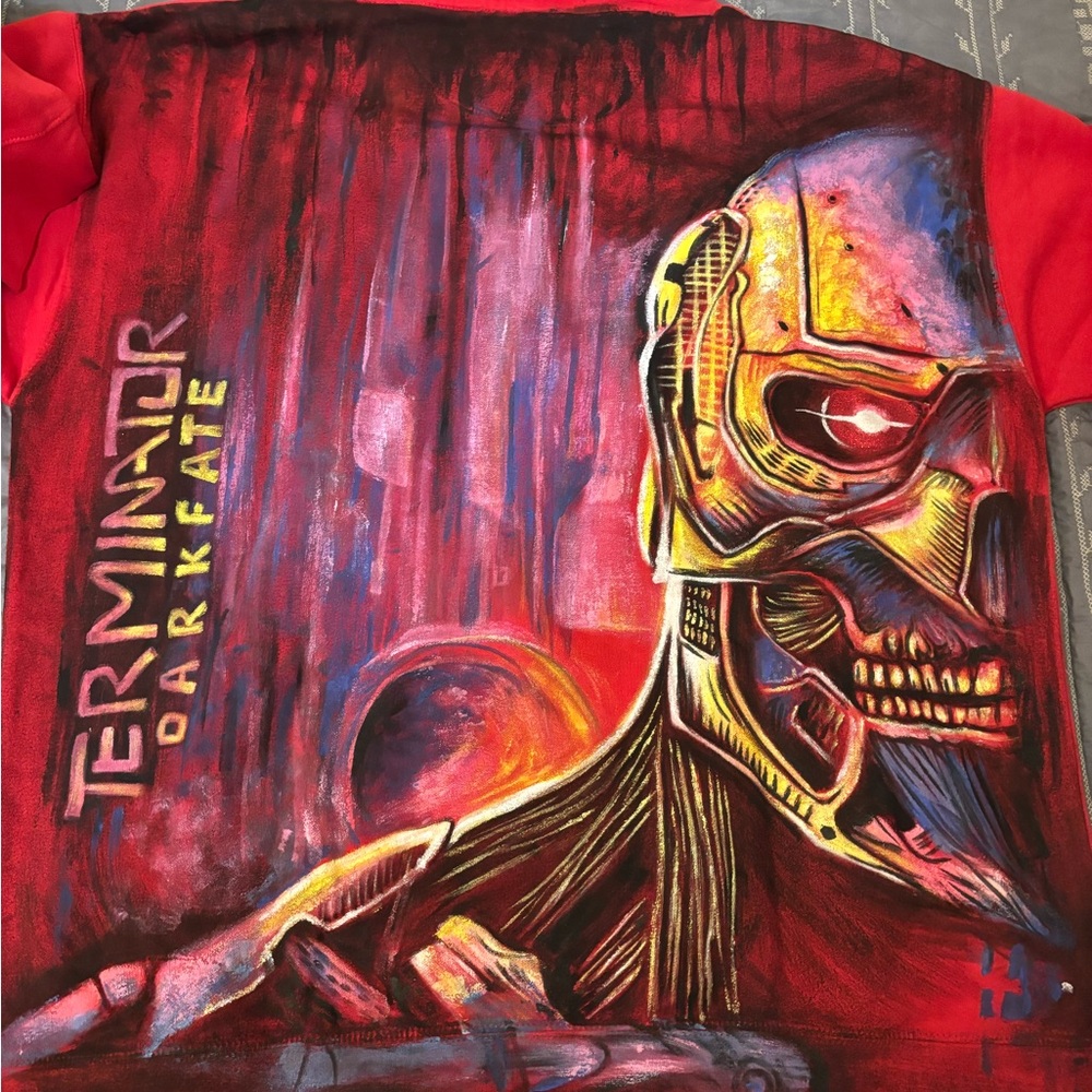 Terminator Hand Painted Customized Hoodie